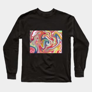 Carnival, digital fluid pour Long Sleeve T-Shirt